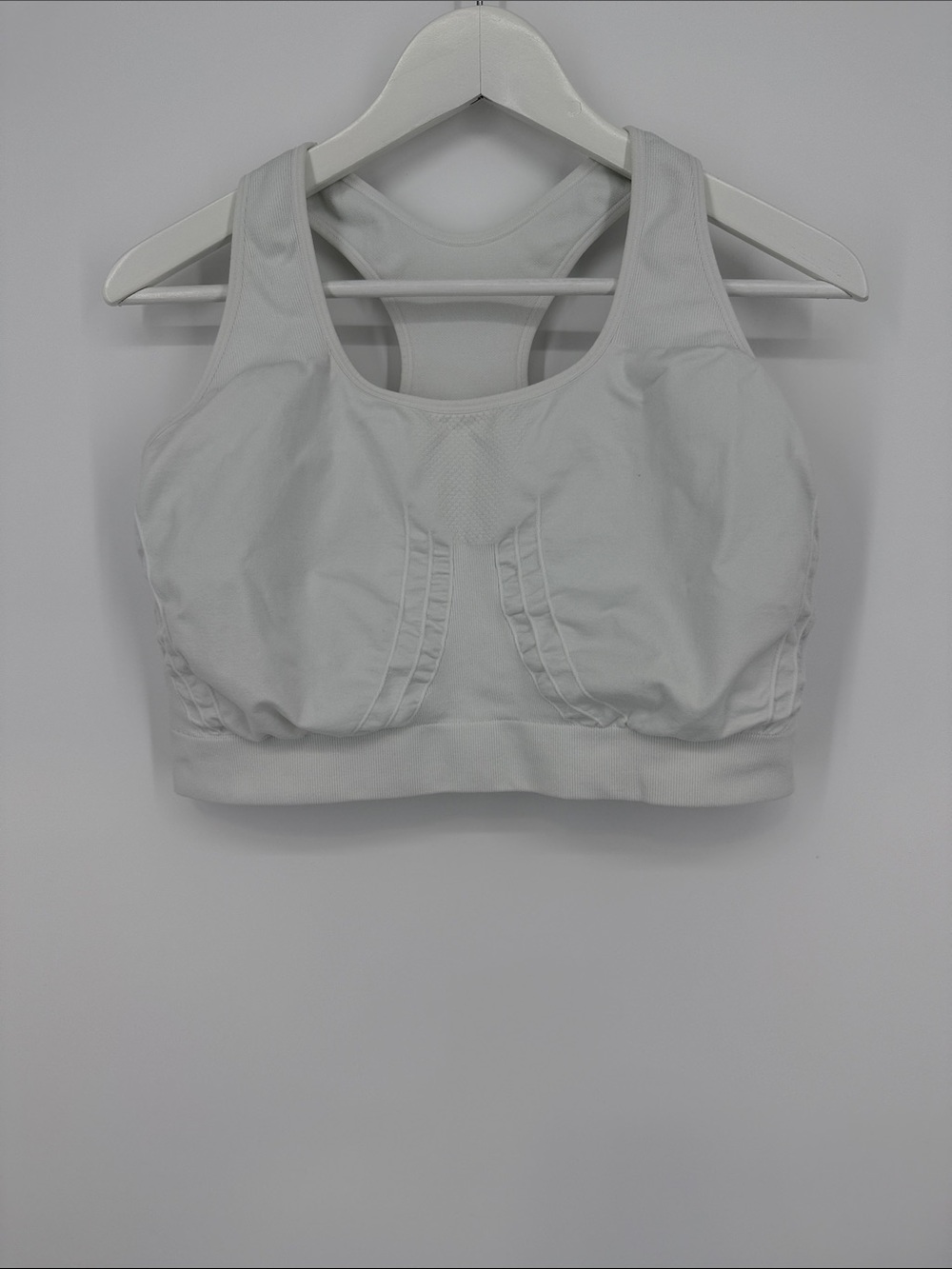 TrueKind White Racerback Sports Bra Size 3XL